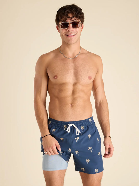 The Midnight Palms 5.5" (Classic Lined Swim Trunk) - Image 1 - Chubbies Shorts