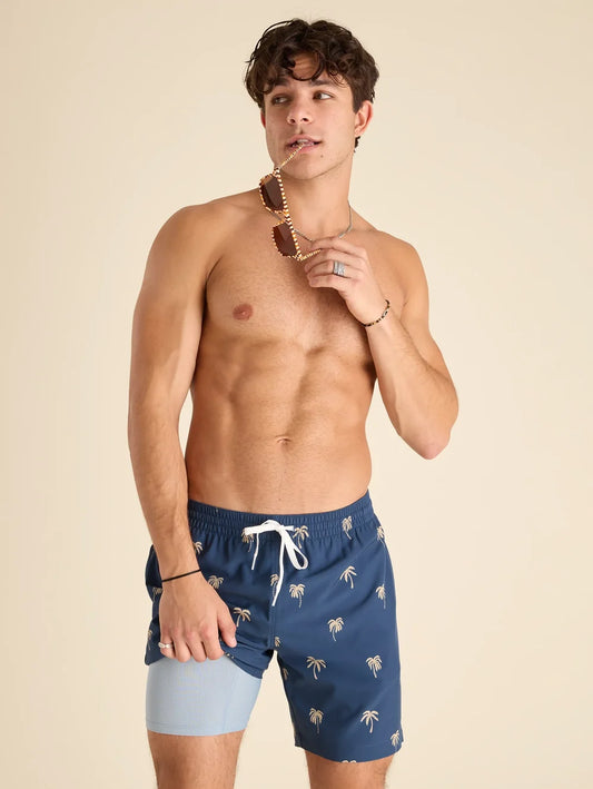 The Midnight Palms 7" (Classic Lined Swim Trunk) - Image 1 - Chubbies Shorts