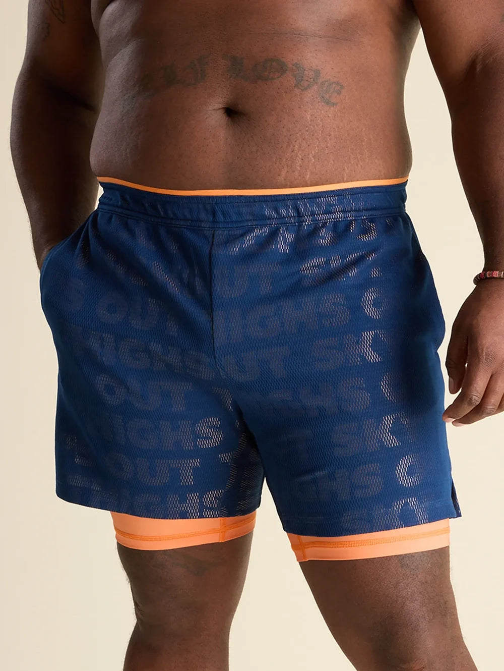 The Navy Read All About Its 5.5" (Mesh Training Short) - Image 1 - Chubbies Shorts