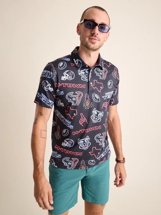The Neon Texans (NFL Performance Polo) - Image 4 - Chubbies Shorts