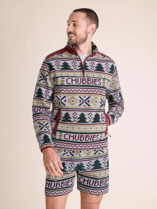 The Ol' Log Cabin (Quilted Quarter-Zip) - Image 1 - Chubbies Shorts