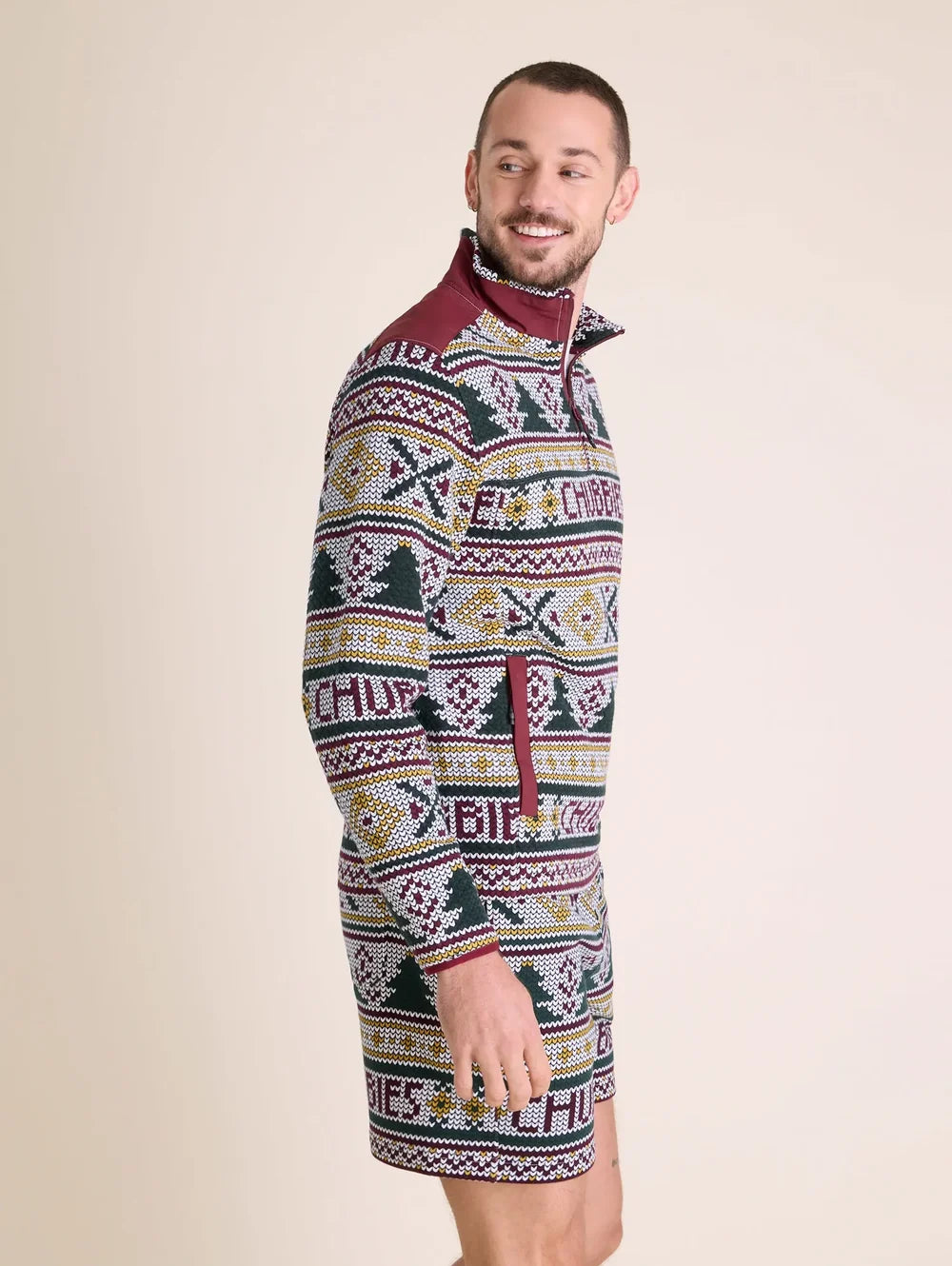 The Ol' Log Cabin (Quilted Quarter-Zip) - Image 2 - Chubbies Shorts