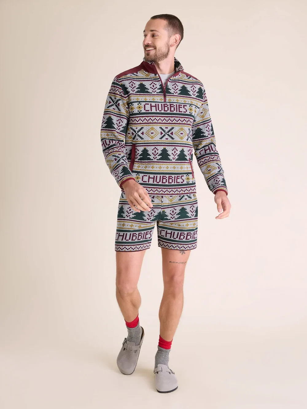 The Ol' Log Cabin (Quilted Quarter-Zip) - Image 4 - Chubbies Shorts