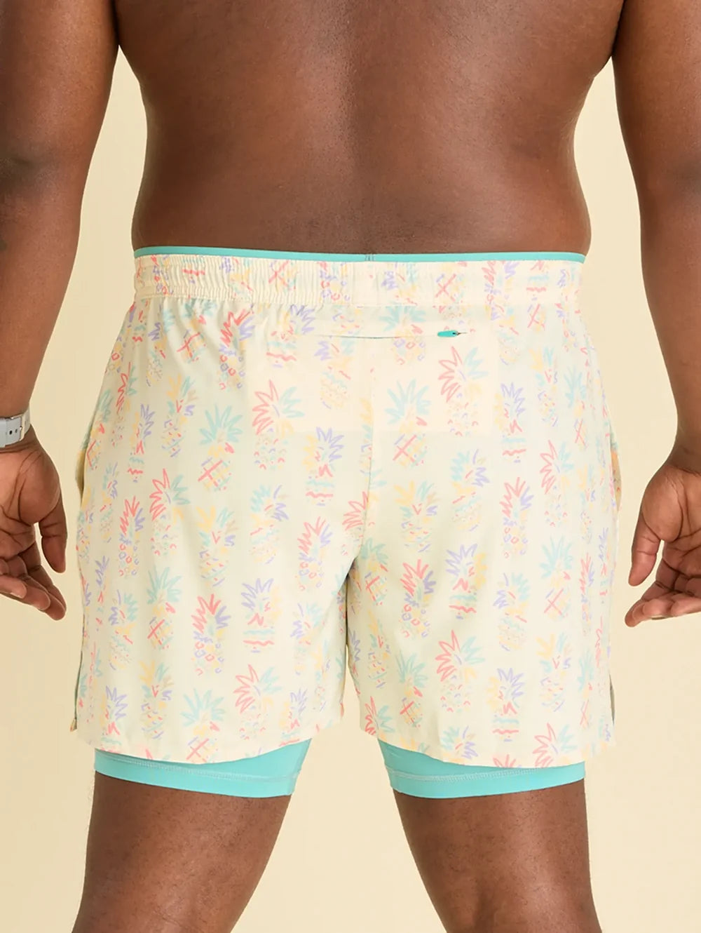 The Pastel Pineapples 5.5" (Ultimate Training Short) - Image 2 - Chubbies Shorts