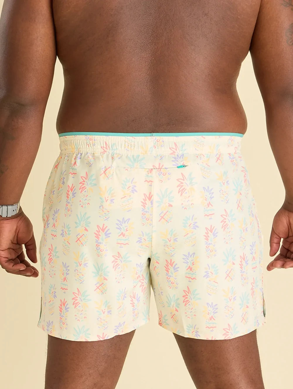 The Pastel Pineapples 5.5" (Ultimate Training Short with Hidden Liner) - Image 3 - Chubbies Shorts