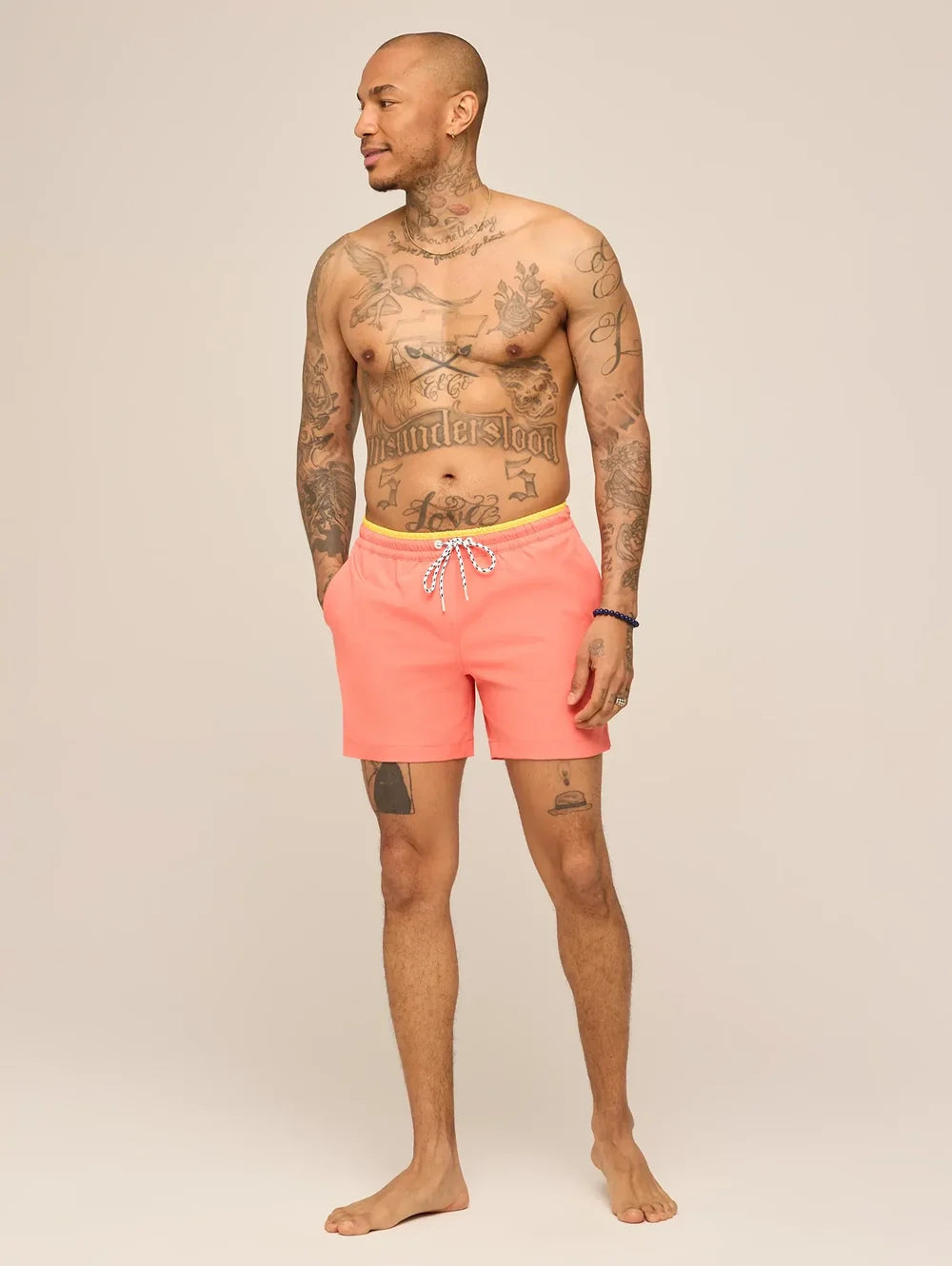 The Peach Perfects 5.5" (Classic Lined Swim Trunk w/ SP WB) - Image 5 - Chubbies Shorts