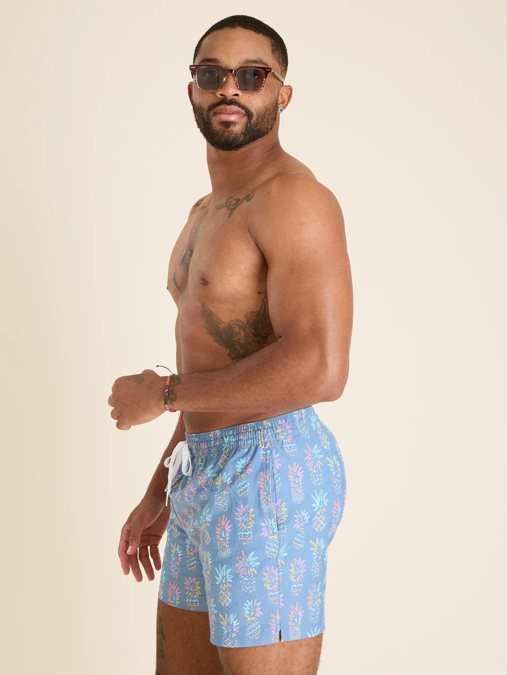 The Pineapple Sketches 5.5" (Classic Swim Trunk) - Image 3 - Chubbies Shorts