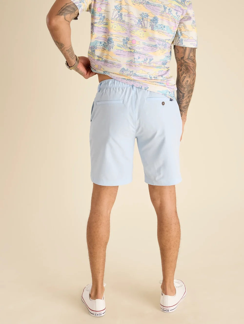 The Powder Puff Blues 8" (Heather Everywear Performance Short) - Image 2 - Chubbies Shorts