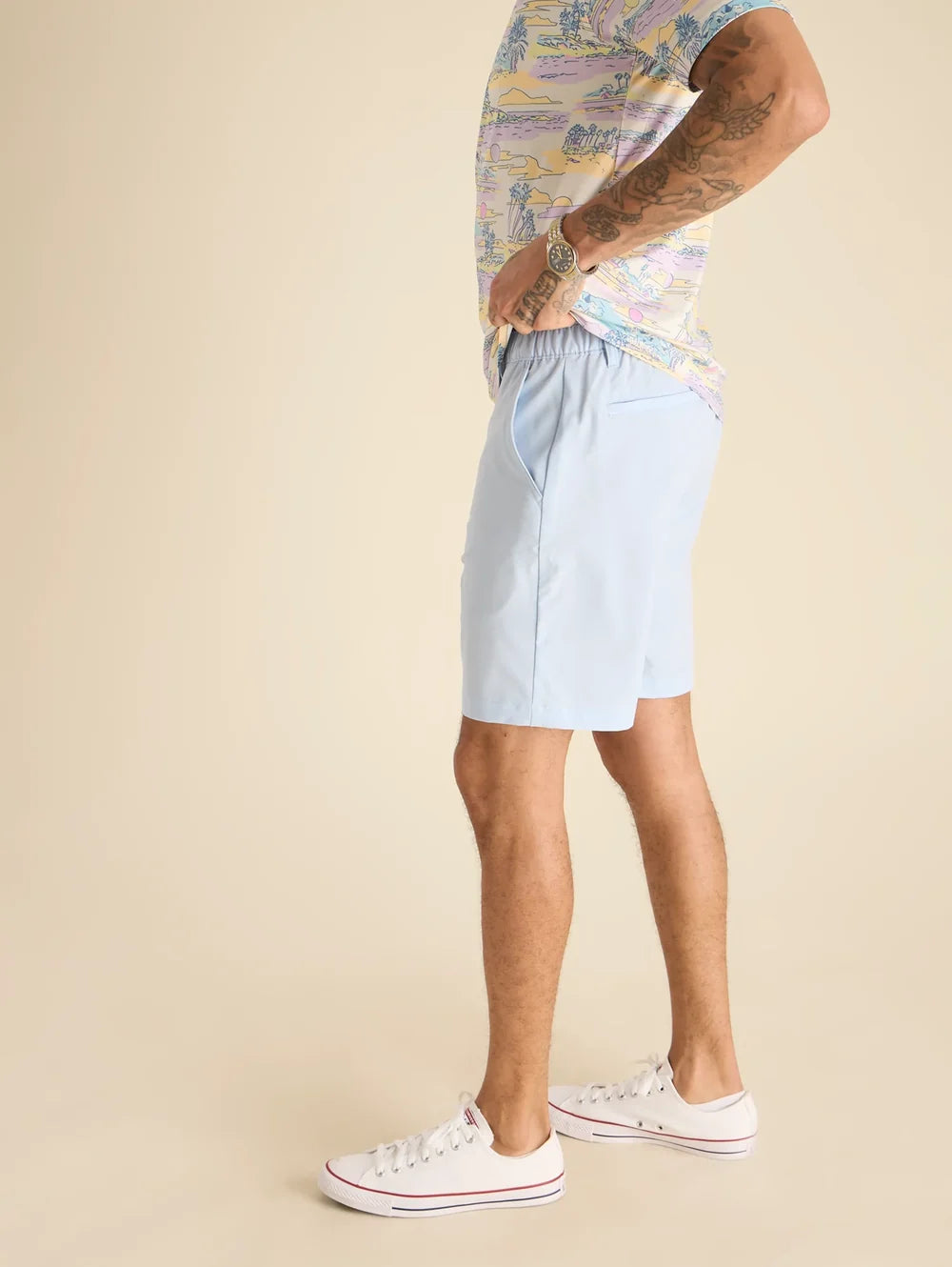The Powder Puff Blues 8" (Heather Everywear Performance Short) - Image 3 - Chubbies Shorts