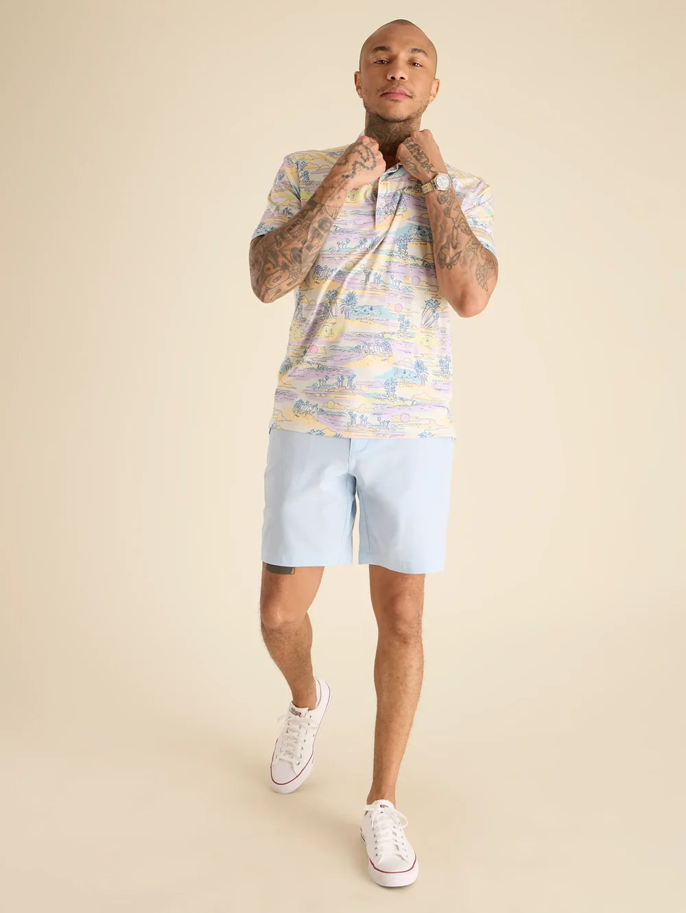 The Powder Puff Blues 8" (Heather Everywear Performance Short) - Image 4 - Chubbies Shorts