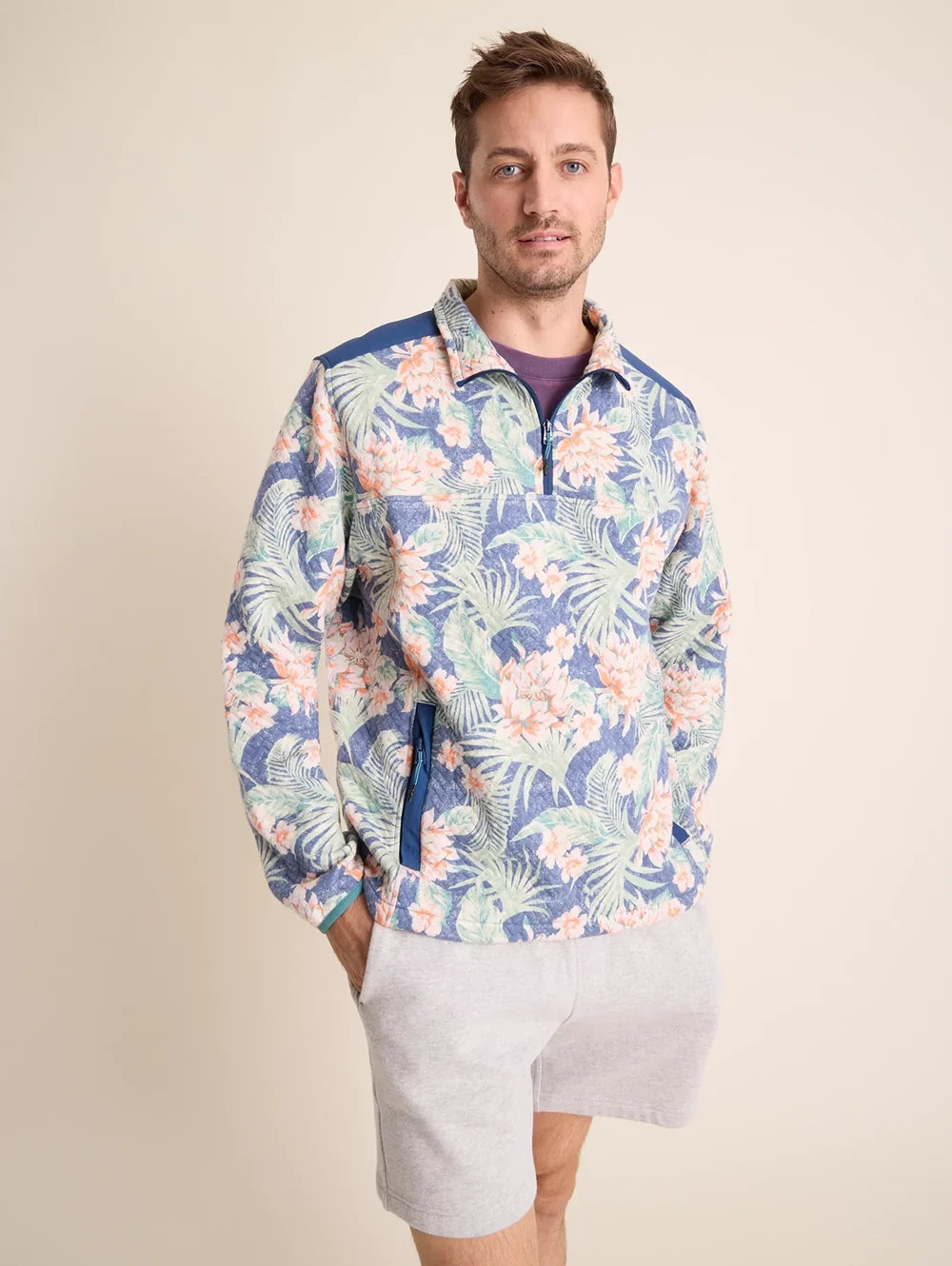 The Resort Wear (Quilted Quarter-Zip) - Image 1 - Chubbies Shorts