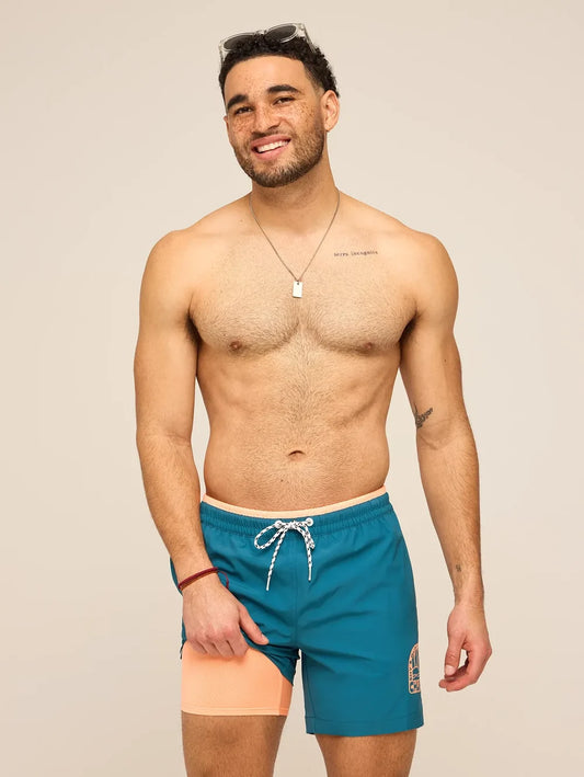 The Rusty Cobalts 5.5" (Classic Lined Swim Trunk w/ SP WB) - Image 1 - Chubbies Shorts
