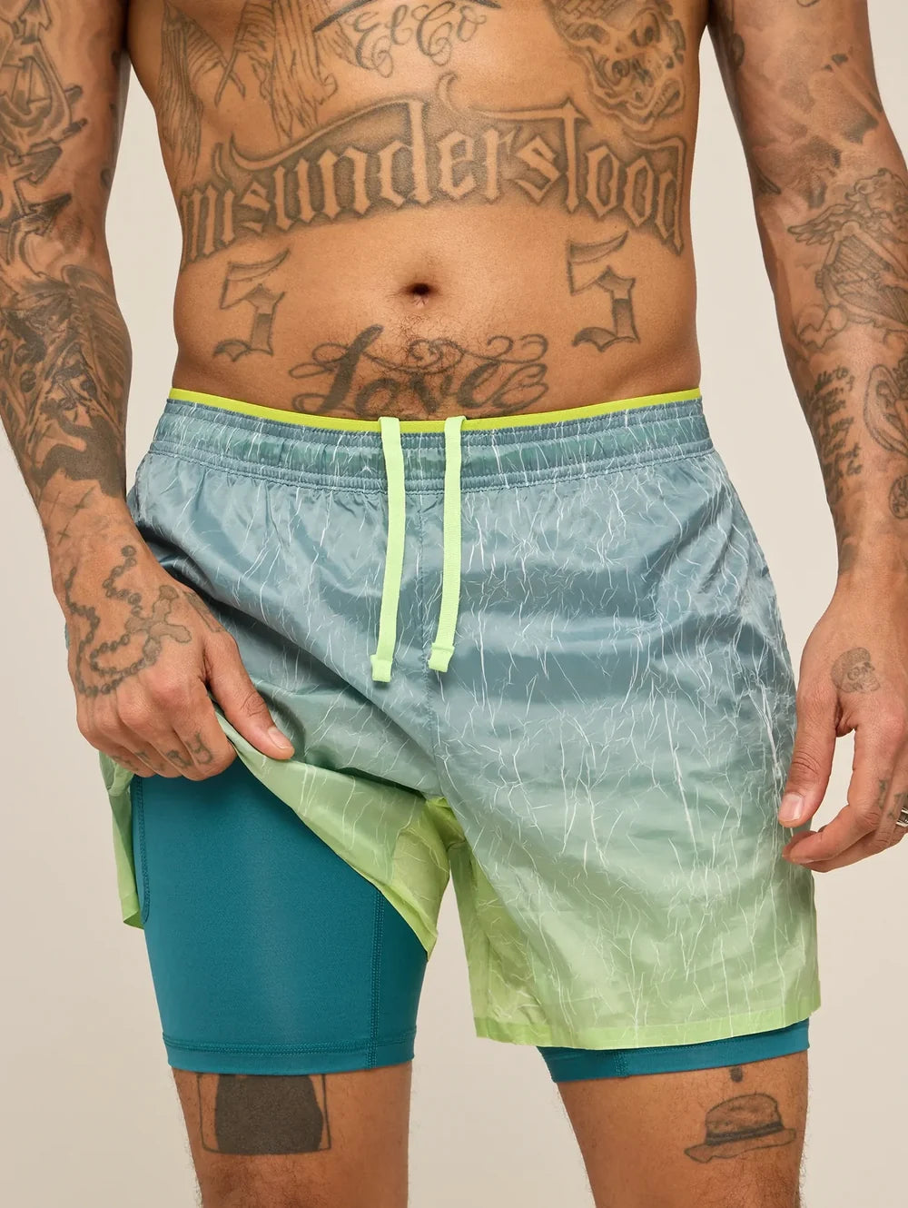 The Seagrass Serenades 5.5" (Crinkle Ultimate Training Short) - Image 1 - Chubbies Shorts