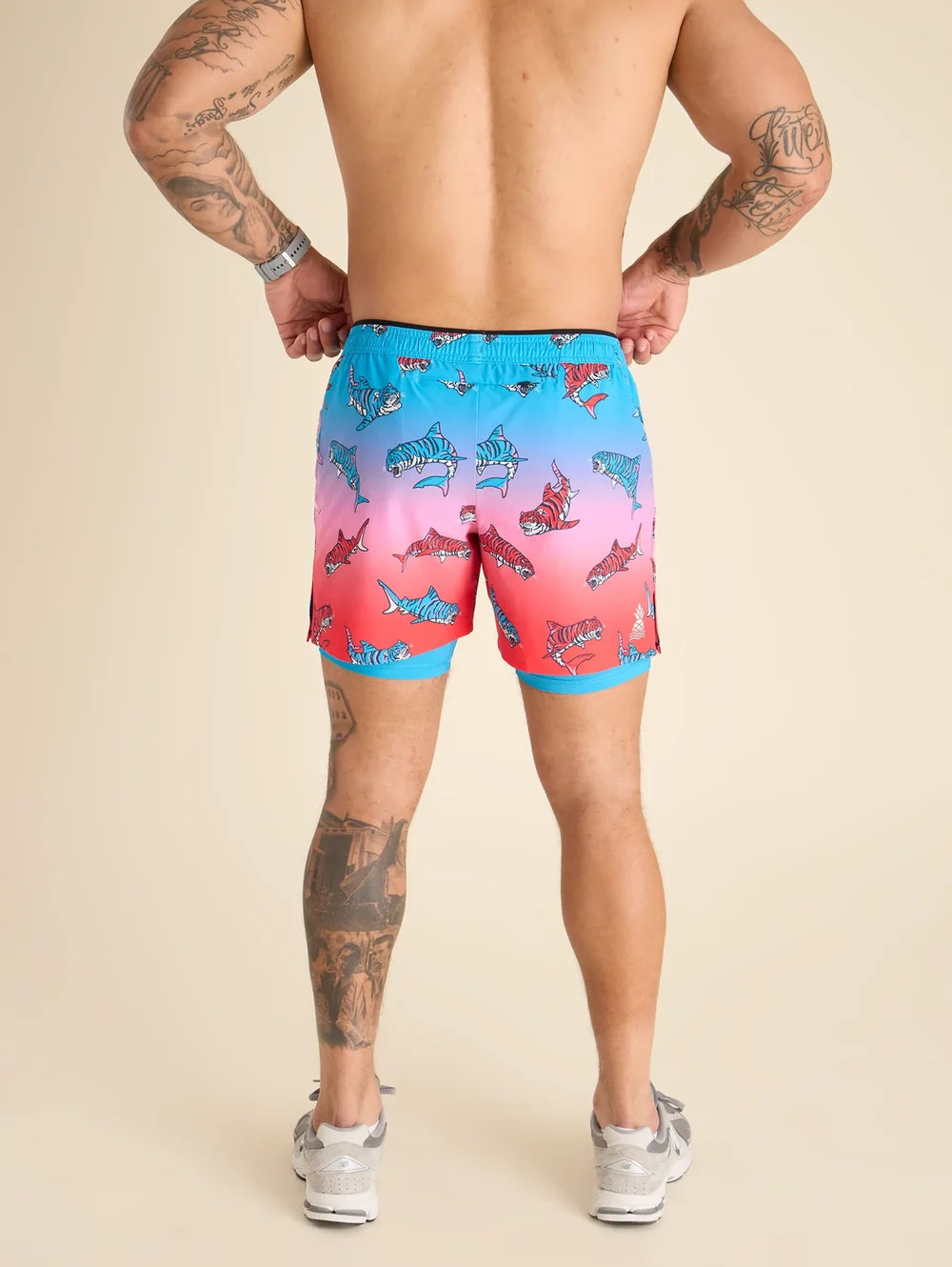 The Shred, White, And Blues 5.5" (Ultimate Training Short) - Image 3 - Chubbies Shorts