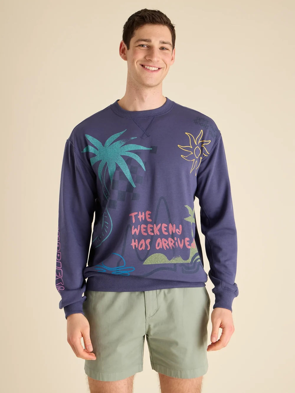 The Sketchy (Soft Terry Crewneck) - Image 1 - Chubbies Shorts