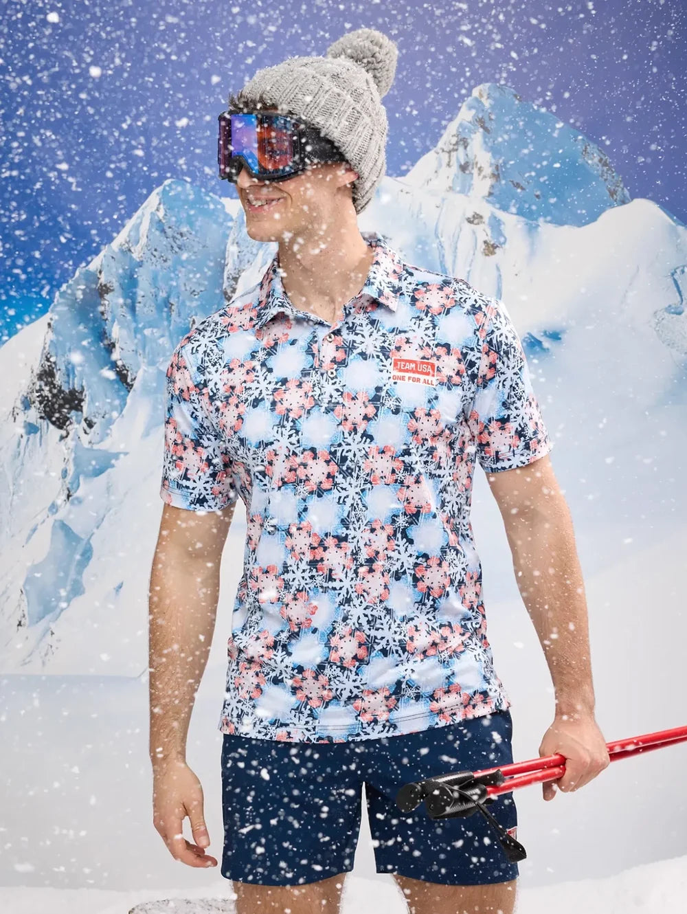 The Snow Place Like First (Performance Polo) - Image 3 - Chubbies Shorts