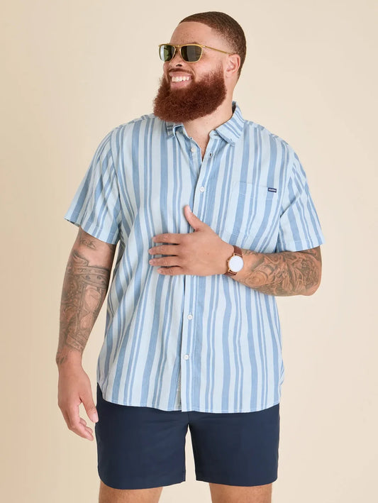 The Striped Up & Down (Resort Weave Friday Shirt) - Image 4 - Chubbies Shorts