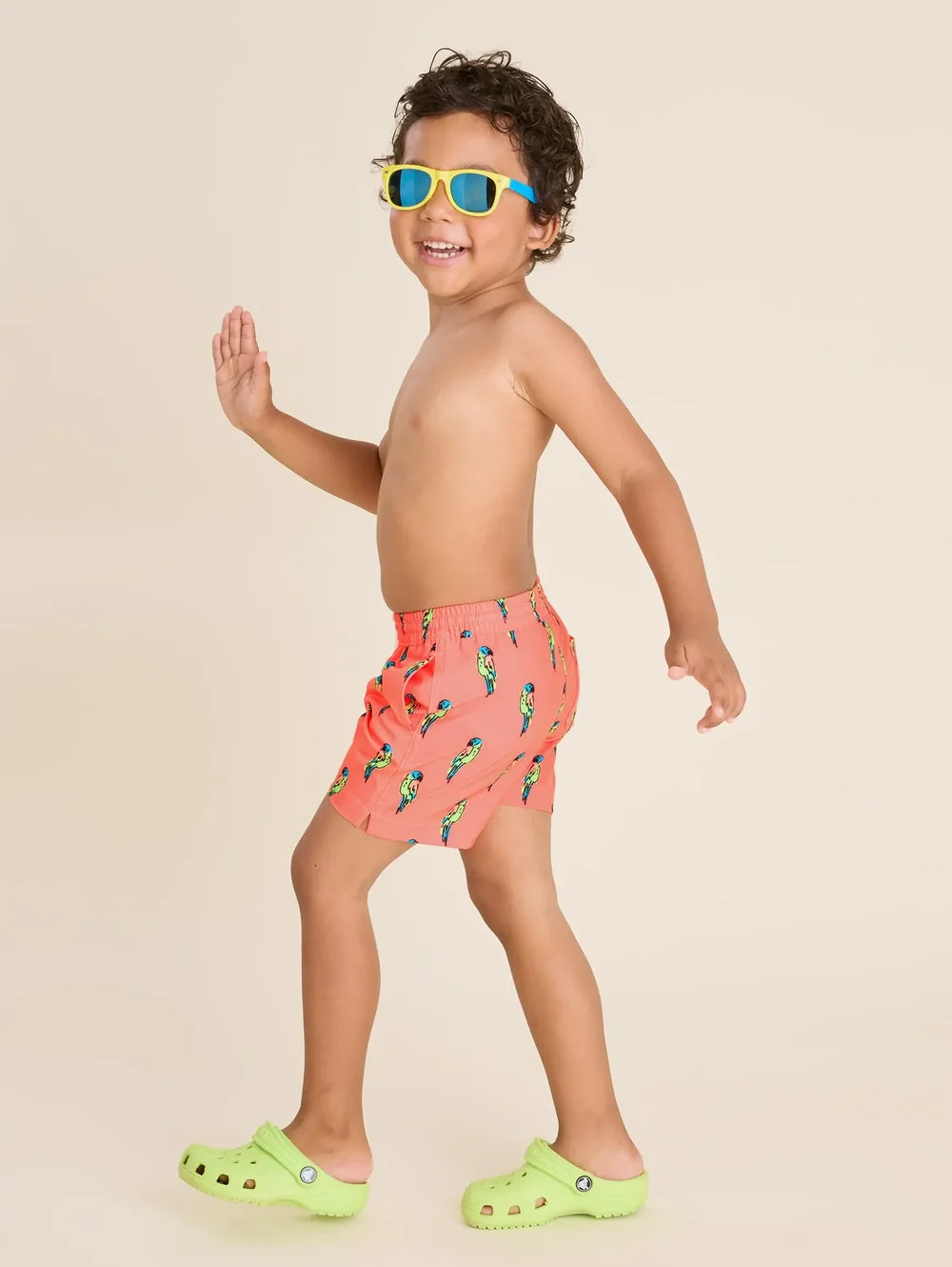 The Talk Of The Tropics (Toddler Classic Swim Trunk) - Image 3 - Chubbies Shorts