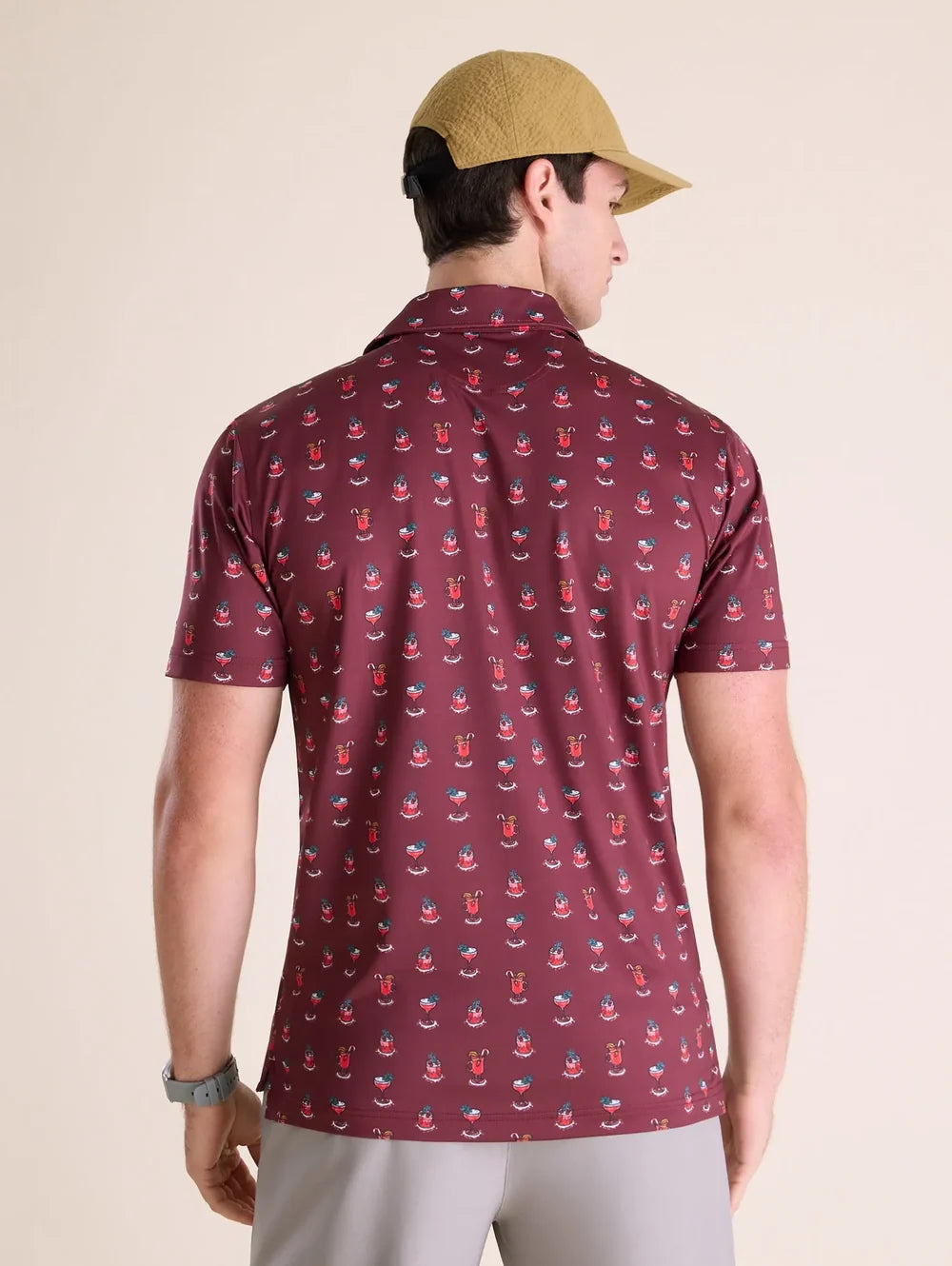 The That's The Spirit- Red (Performance Polo) - Image 3 - Chubbies Shorts