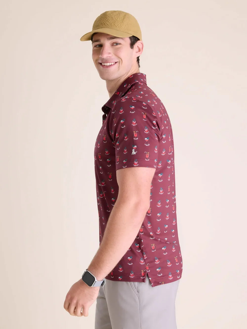 The That's The Spirit- Red (Performance Polo) - Image 2 - Chubbies Shorts