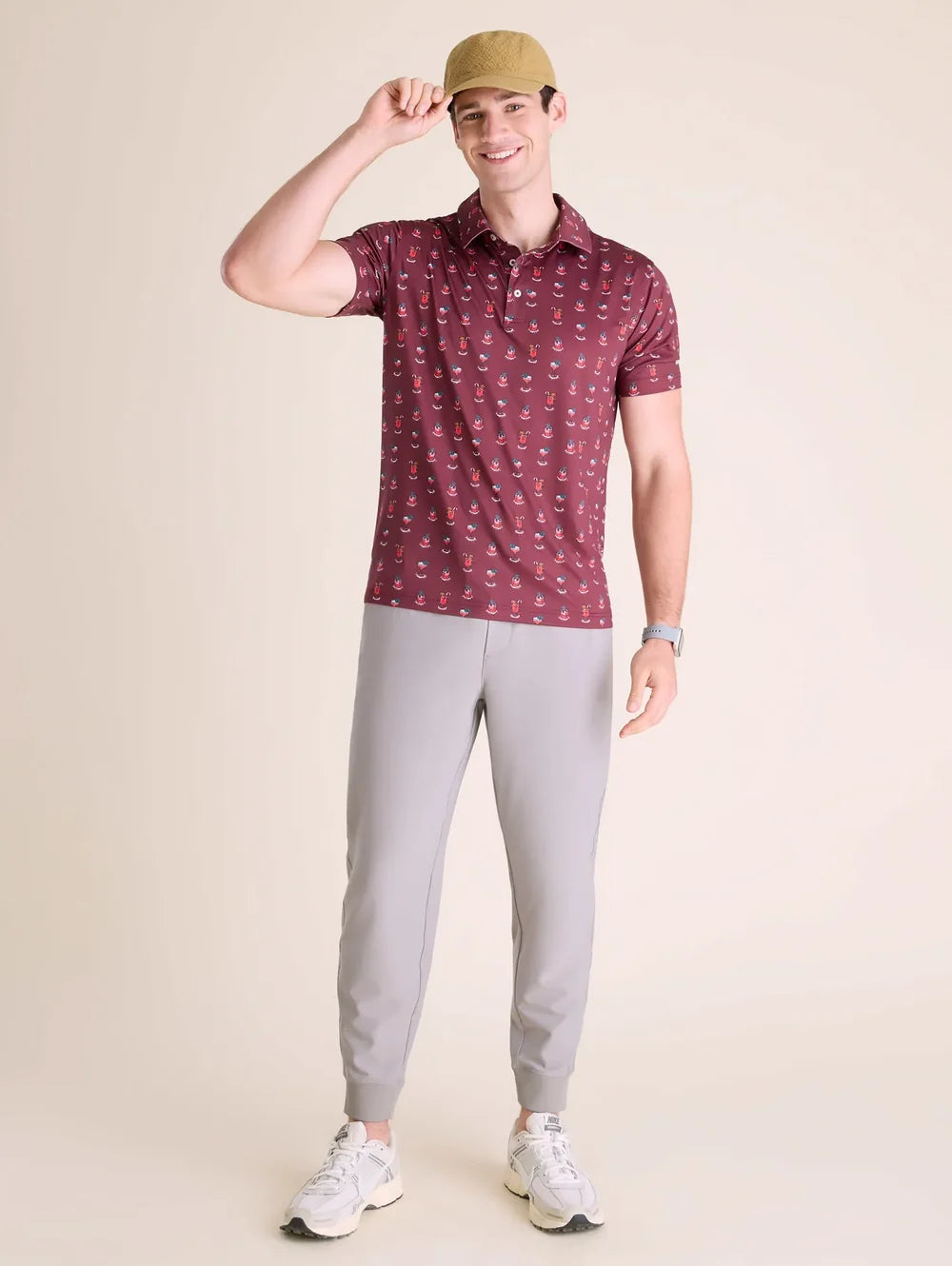 The That's The Spirit- Red (Performance Polo) - Image 4 - Chubbies Shorts
