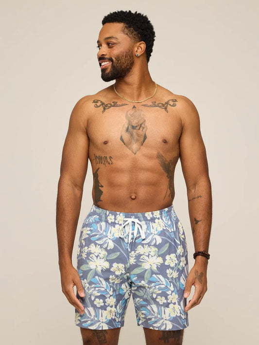 The Starry Night Stems 7" (Classic Swim Trunk) - Image 1 - Chubbies Shorts