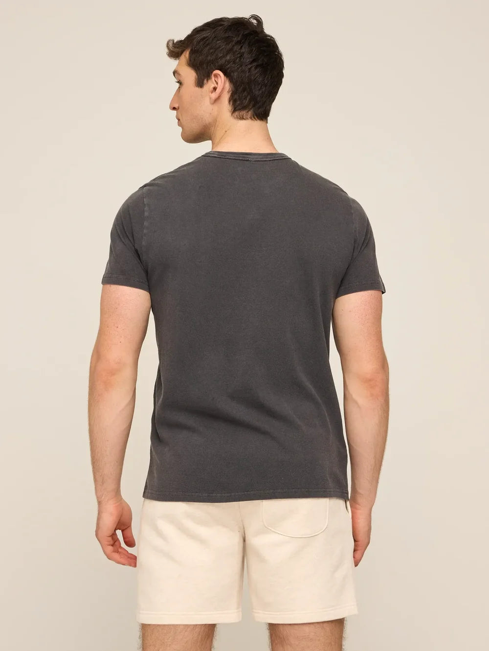 The 24/7, 365 (Essential Non Pocket T-Shirt)- Black - Image 2 - Chubbies Shorts
