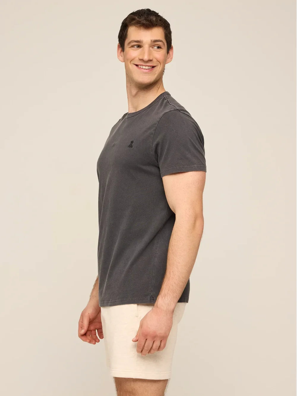 The 24/7, 365 (Essential Non Pocket T-Shirt)- Black - Image 3 - Chubbies Shorts