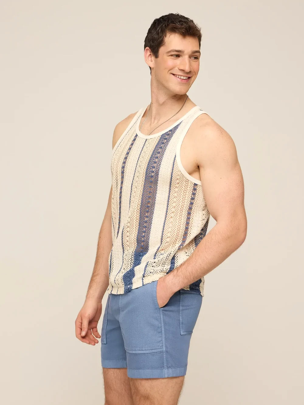 The Calm Seas (Crochet Tank) (CQS) - Image 3 - Chubbies Shorts