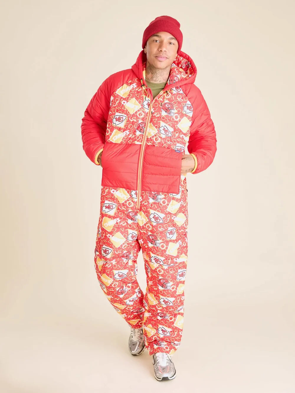 The Chiefs Game Day Fit (NFL Puffer Chubbsie) - Image 1 - Chubbies Shorts
