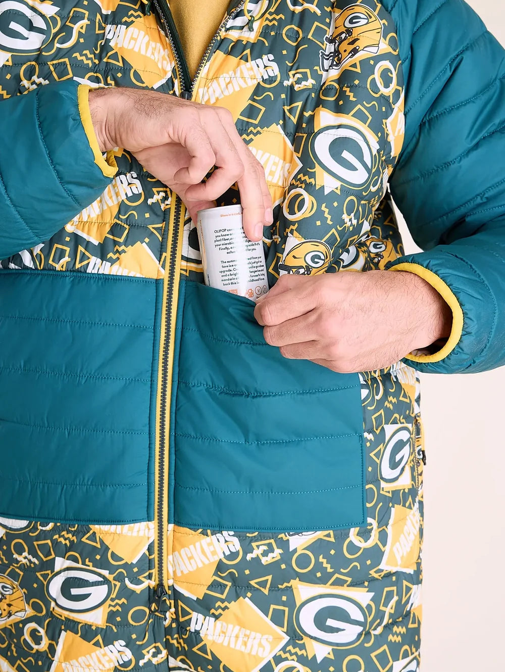 The Packers Game Day Fit (NFL Puffer Chubbsie) - Image 6 - Chubbies Shorts