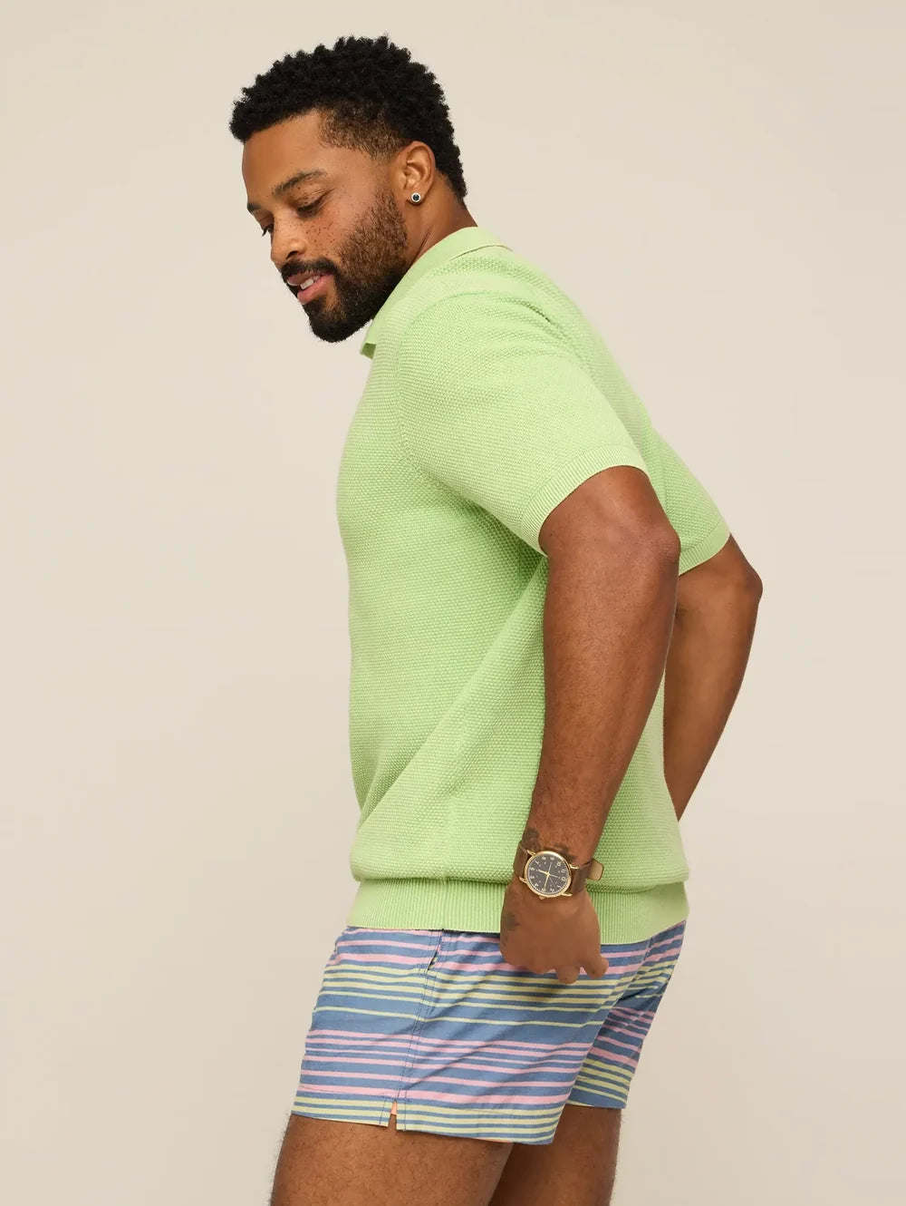 The Pistachio Glow (Knit Polo) - Image 7 - Chubbies Shorts