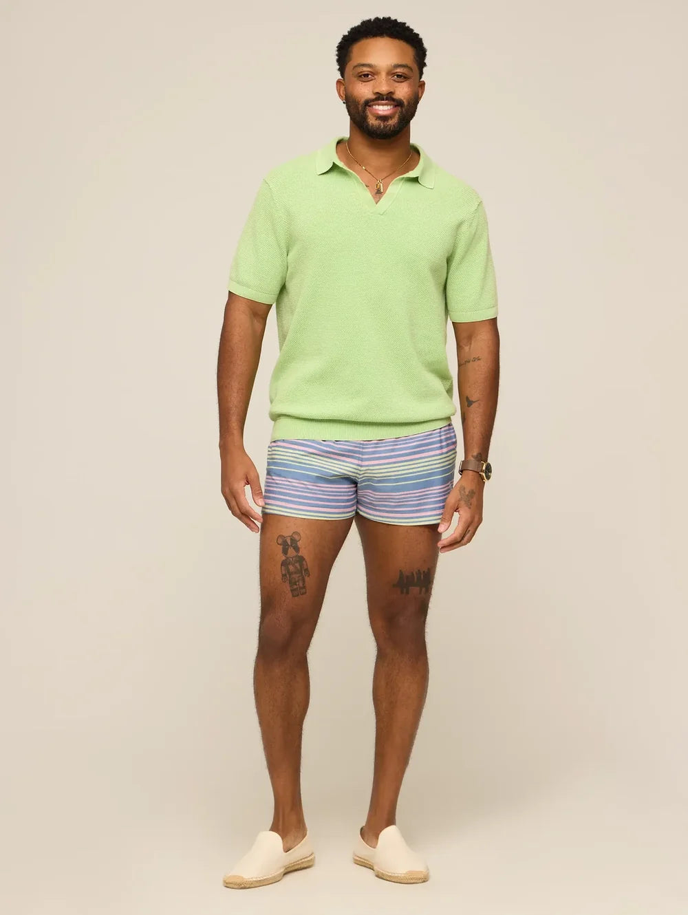 The Pistachio Glow (Knit Polo) - Image 8 - Chubbies Shorts