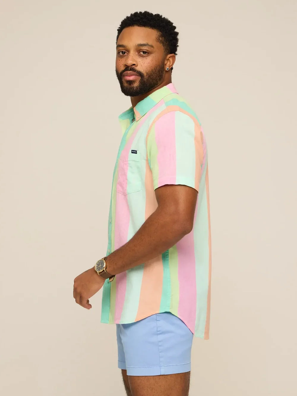 The Seafom Layer (Resort Weave Friday Shirt) - Image 3 - Chubbies Shorts