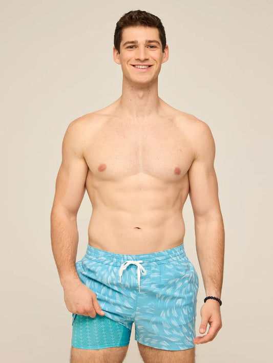 The Turqoiuse Tides 4" (Classic Lined Swim Trunk) - Image 7 - Chubbies Shorts