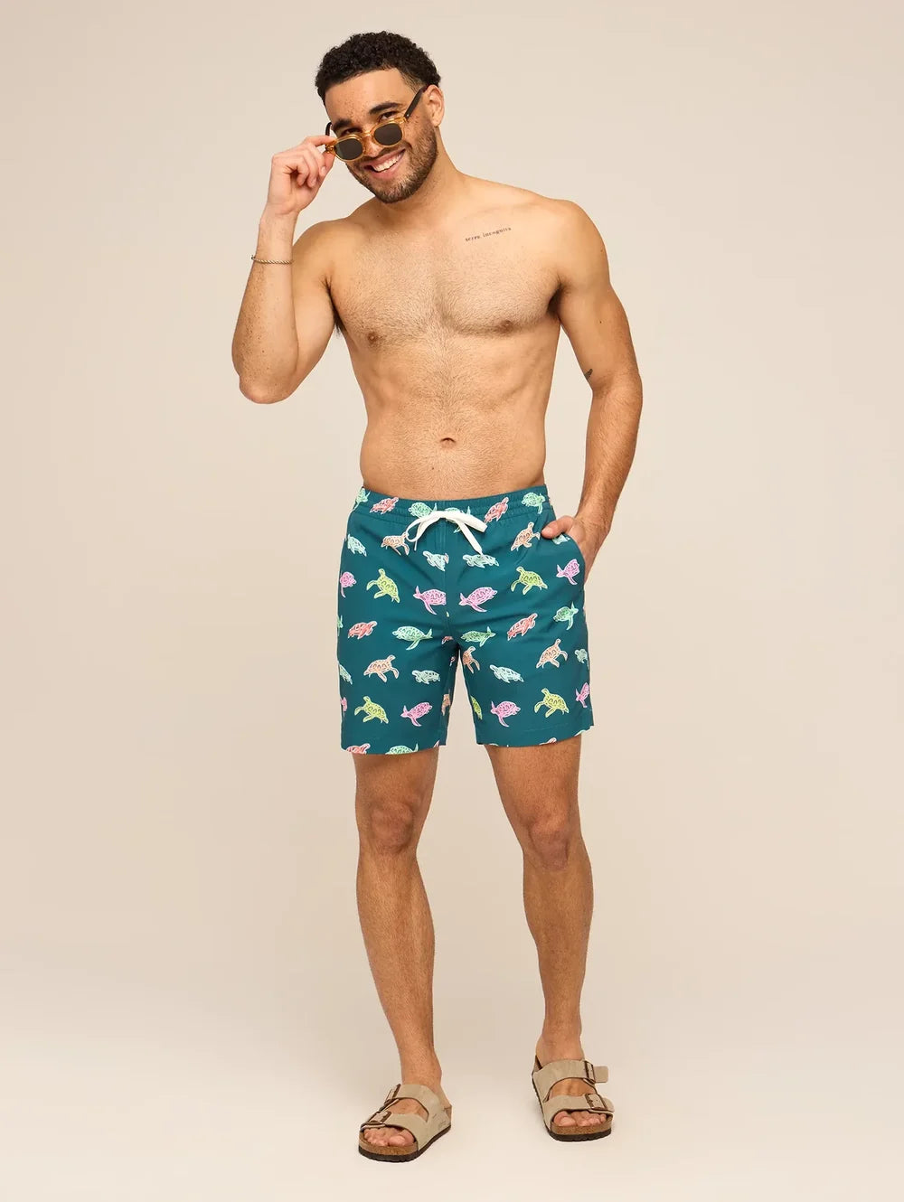 The Turtally Awesomes 7"(Classic Lined Swim Trunk) - Image 5 - Chubbies Shorts