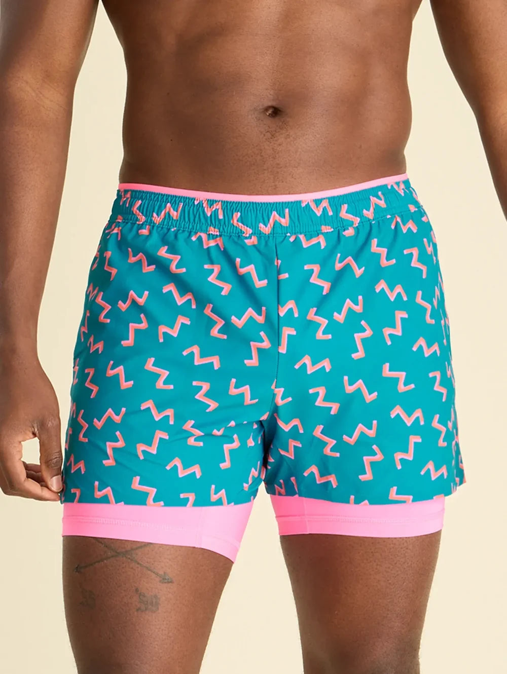 The Twist and Squiggle- Blue 4" (Ultimate Training Short) - Image 1 - Chubbies Shorts