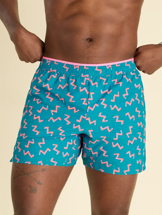 The Twist and Squiggle- Blue 5.5" (Ultimate Training Short with Hidden Liner) - Image 1 - Chubbies Shorts