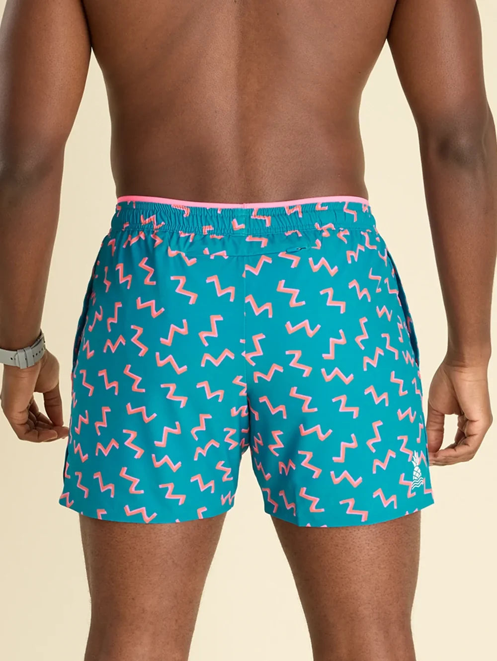 The Twist and Squiggle- Blue 5.5" (Ultimate Training Short with Hidden Liner) - Image 2 - Chubbies Shorts