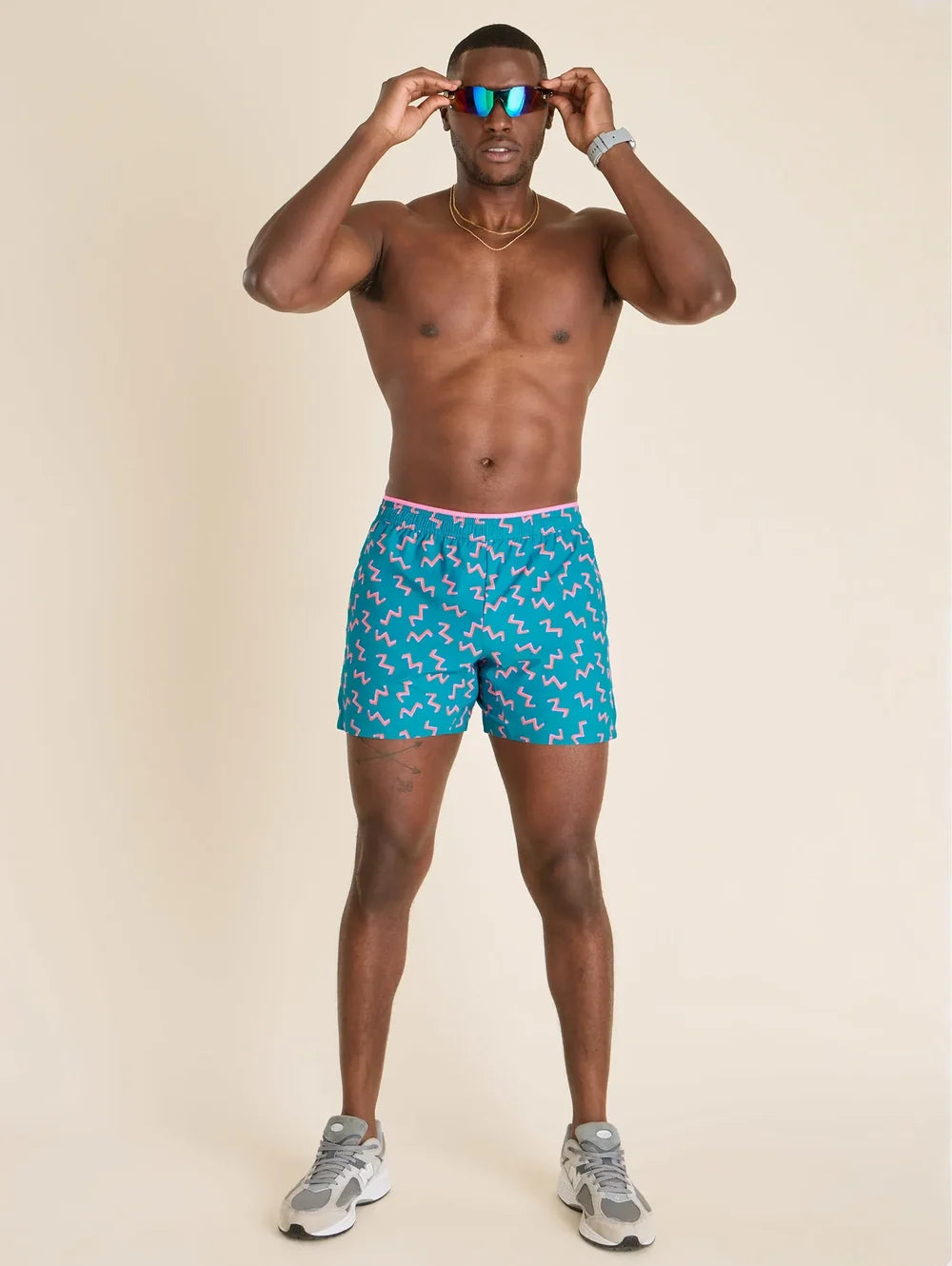The Twist and Squiggle- Blue 5.5" (Ultimate Training Short with Hidden Liner) - Image 6 - Chubbies Shorts