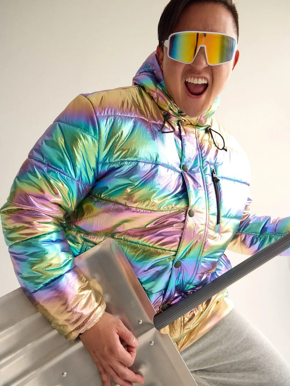 The Holy Holographic (Apres Jacket) - Image 3 - Chubbies Shorts