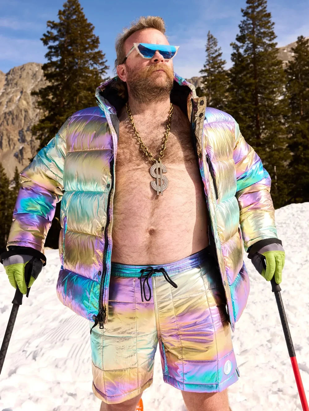 The Holy Holographic (Apres Jacket) - Image 3 - Chubbies Shorts