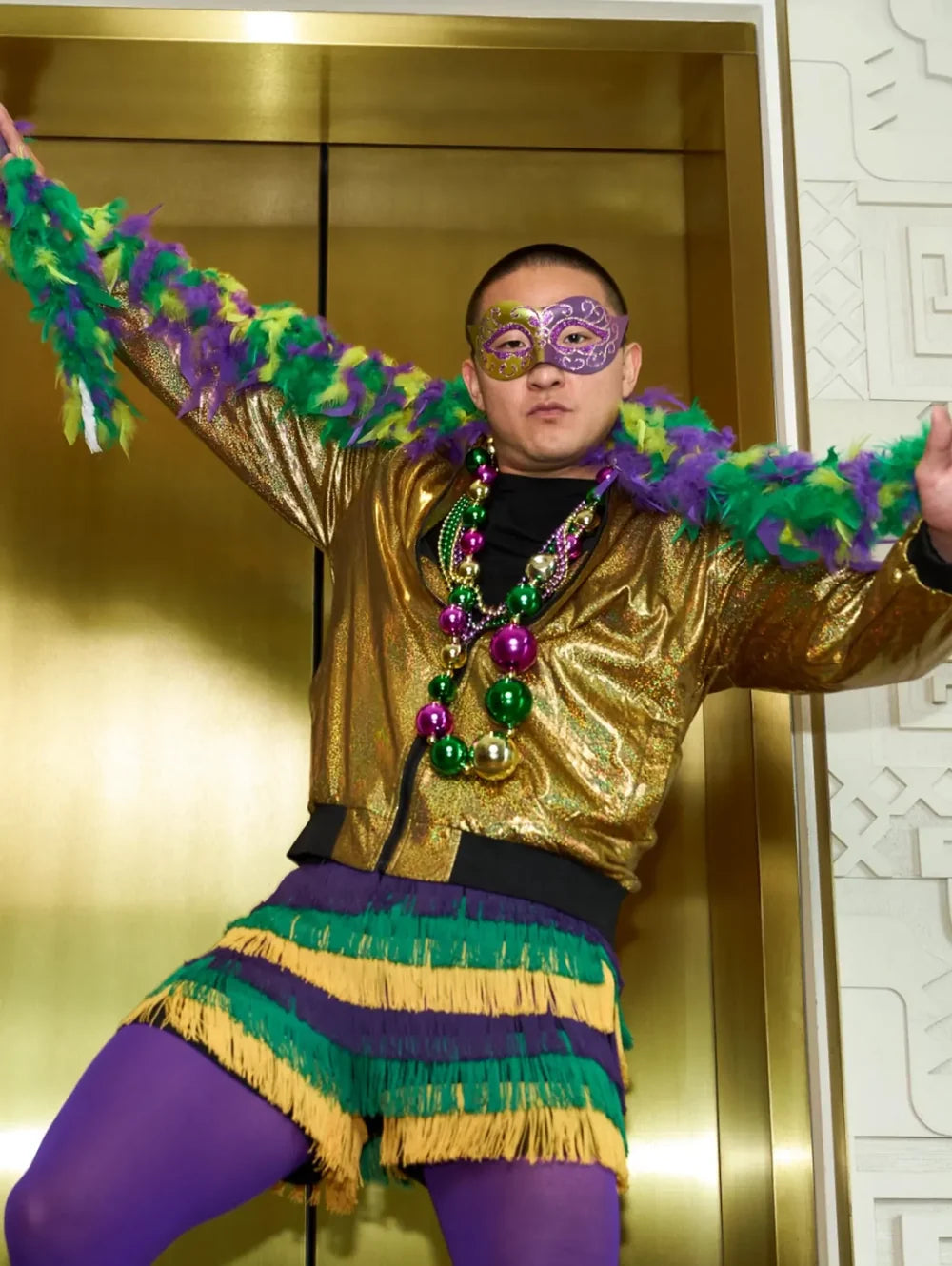 The Masquerade Motions 5.5" (Fringe Party Short) - Image 1 - Chubbies Shorts