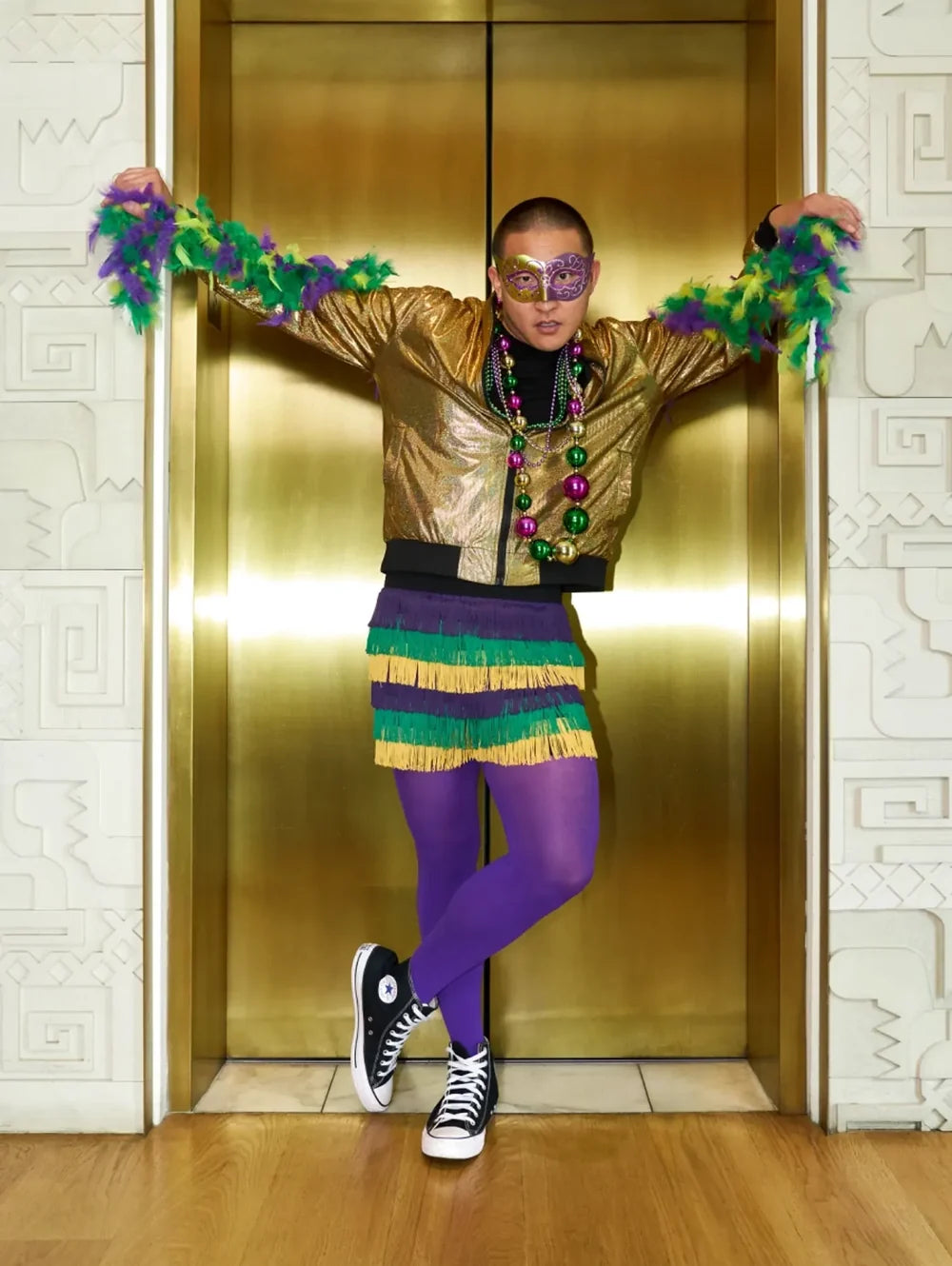 The Masquerade Motions 5.5" (Fringe Party Short) - Image 2 - Chubbies Shorts