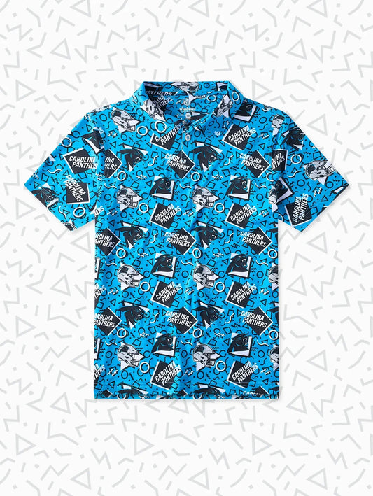 The Panthers Game Day Fit (Boys Performance Polo) - Image 1 - Chubbies Shorts