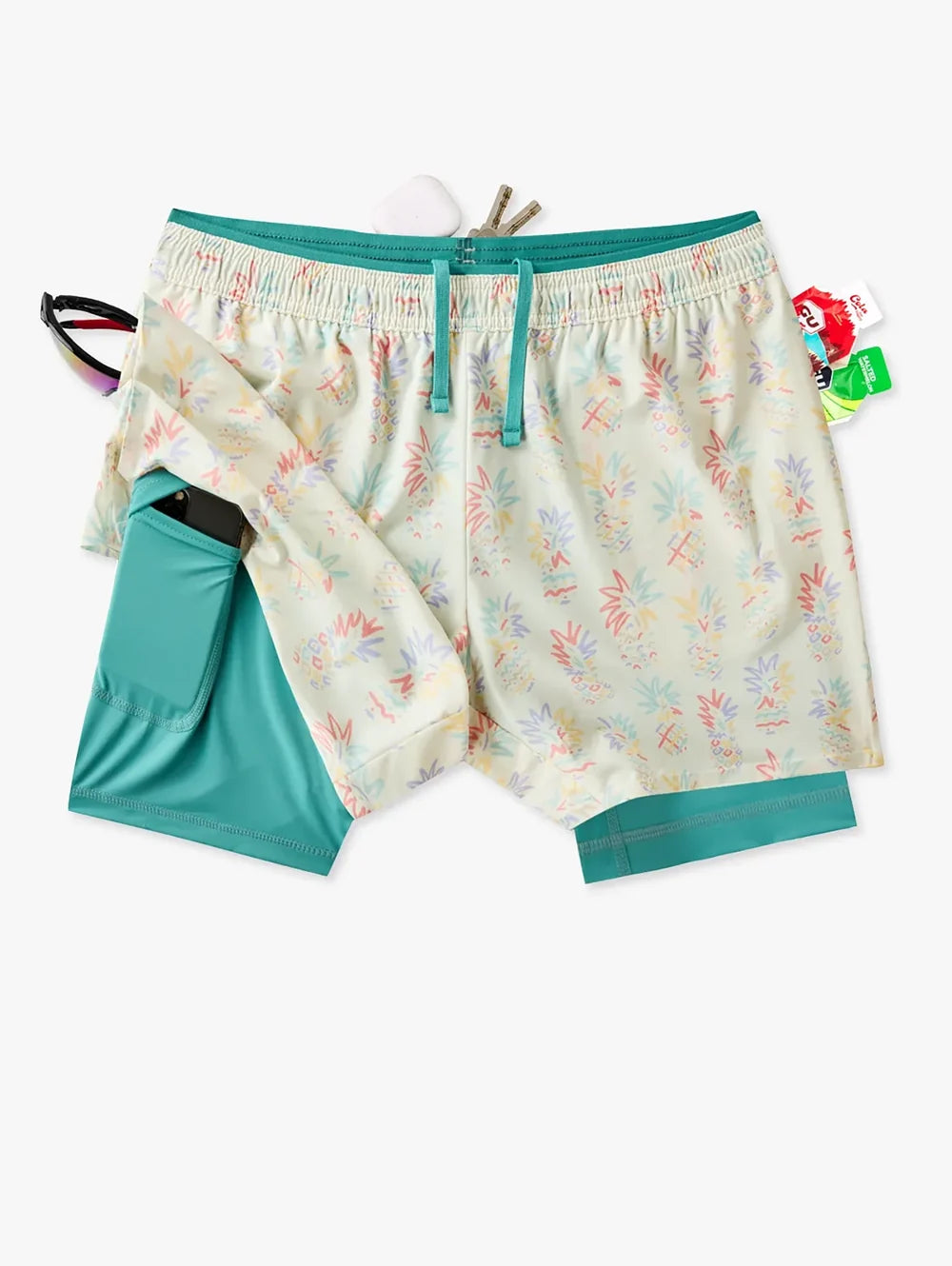 The Pastel Pineapples 5.5" (Ultimate Training Short) - Image 7 - Chubbies Shorts