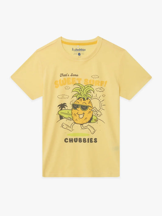 The Pineapple-A-Day (Boys Non Pocket T-Shirt) - Image 1 - Chubbies Shorts