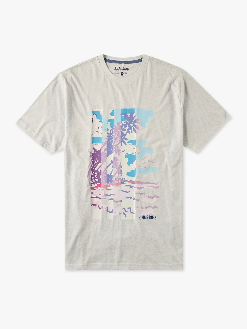 The Postcard From Paradise (Non Pocket Graphic Tee) - Image 1 - Chubbies Shorts
