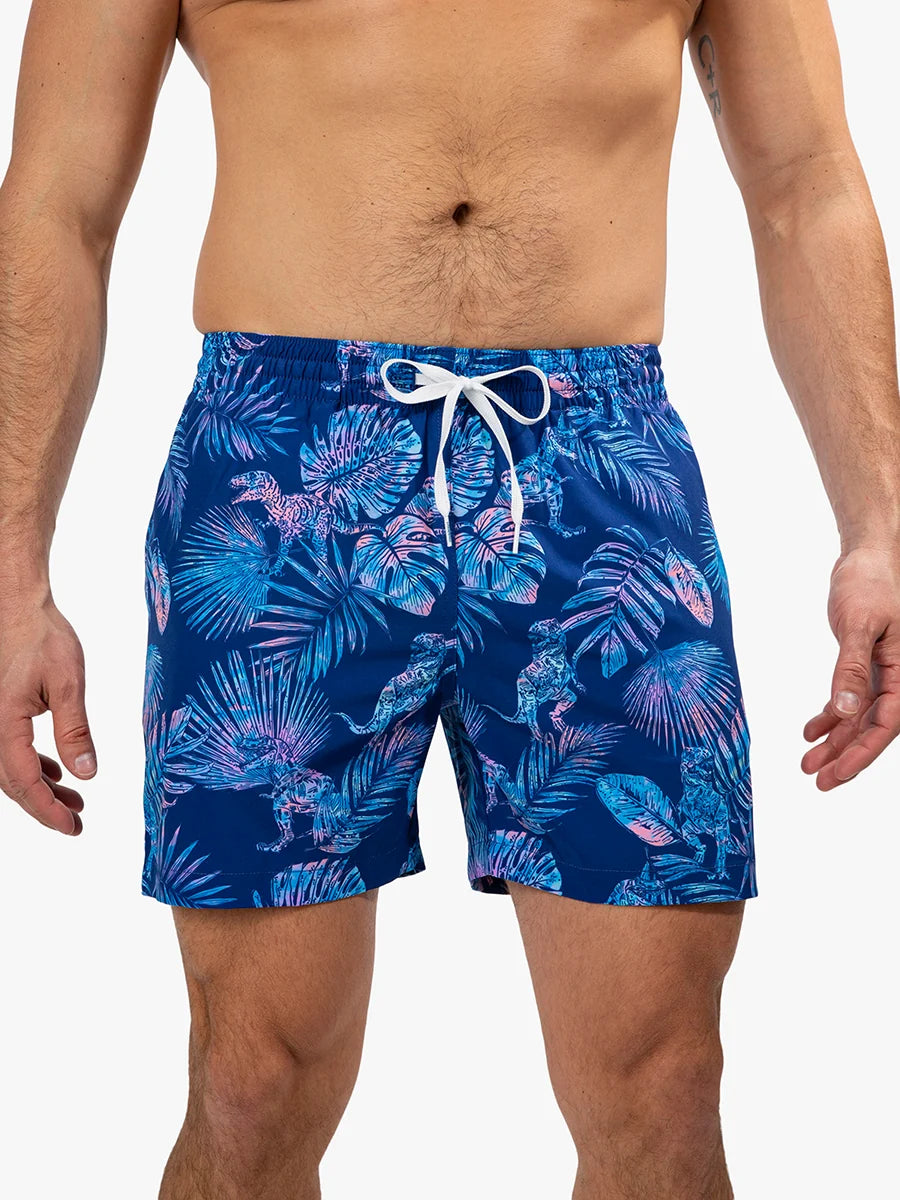 The Prehistoric Blues 5.5" (Classic Swim Trunk) - Image 1 - Chubbies Shorts