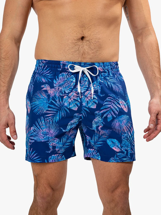 The Prehistoric Blues 5.5" (Classic Swim Trunk) - Image 1 - Chubbies Shorts